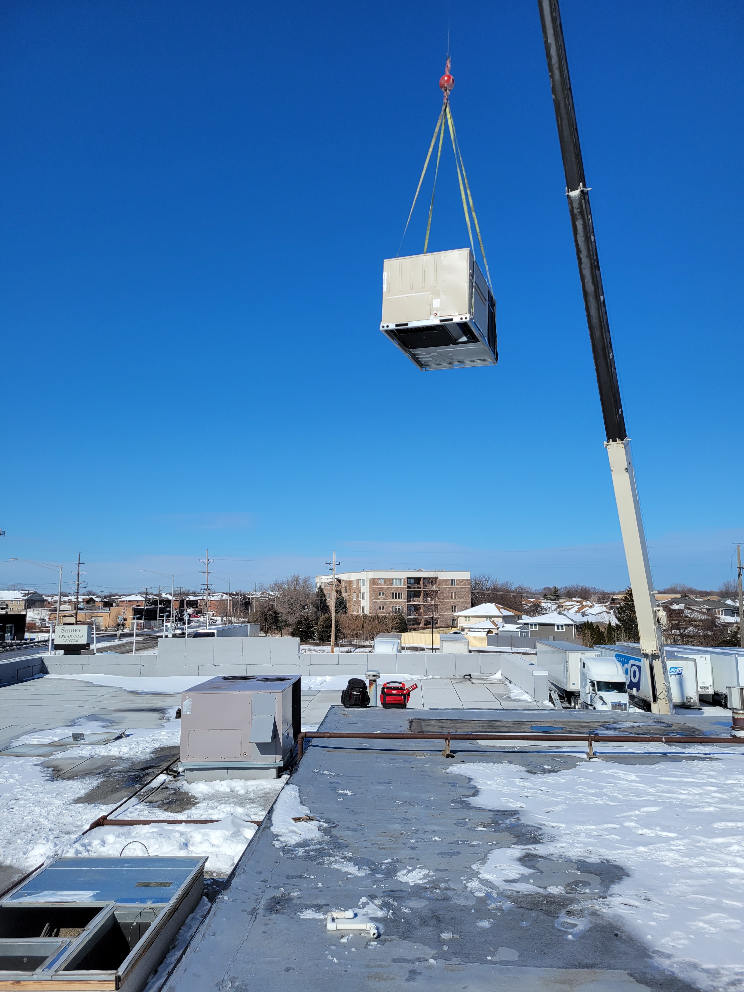 Rooftop HVAC Scenery